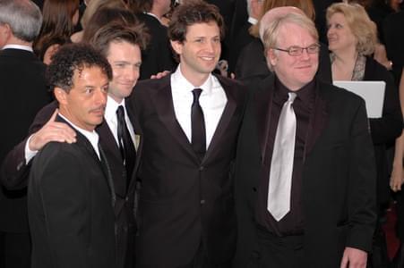 Photo: Picture of Dan Futterman, Bennett Miller and Philip Seymour Hoffman | 78th Annual Academy Awards acad78-0108.jpg