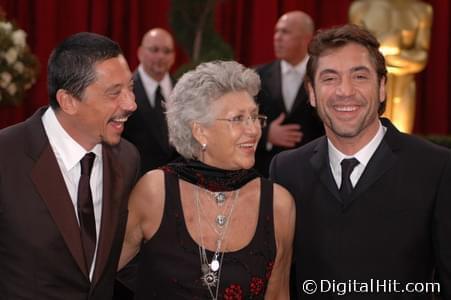 Carlos Bardem, Pilar Bardem and Javier Bardem | 80th Annual Academy Awards