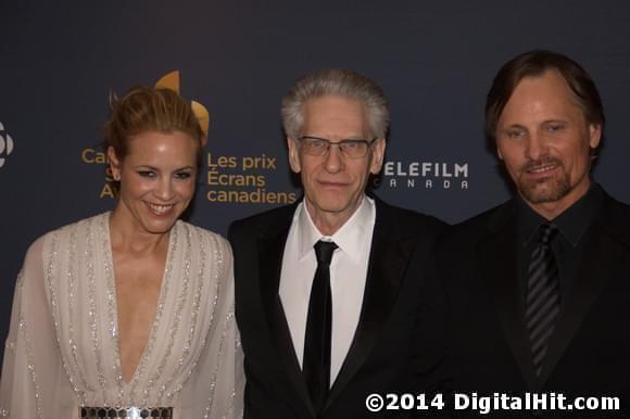 Maria Bello, David Cronenberg and Viggo Mortensen | CBC Broadcast Gala | 2nd Canadian Screen Awards