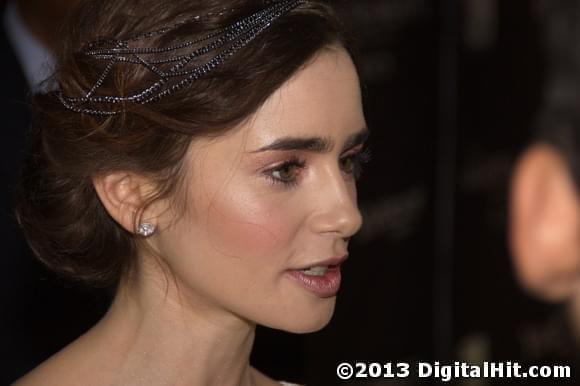 Lily Collins at The Mortal Instruments: City of Bones Toronto premiere