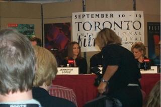 Photo: Picture of Jennifer Lopez and Jane Curtin | Antz press conference | 23rd Toronto International Film Festival 10-4.jpg