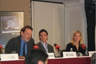 Donald Sutherland, Billy Crudup and Monica Potter | Without Limits press conference | 23rd Toronto International Film Festival