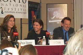 Photo: Picture of Paula Wagner, Tom Cruise and Donald Sutherland | Without Limits press conference | 23rd Toronto International Film Festival paulatomdon.jpg