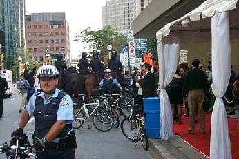Metro Police and OCAP protestors | Felicia’s Journey premiere | 24th Toronto International Film Festival