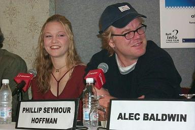 Photo: Picture of Julia Stiles and Philip Seymour Hoffman | State and Main press conference | 25th Toronto International Film Festival d3-c-00124.jpg