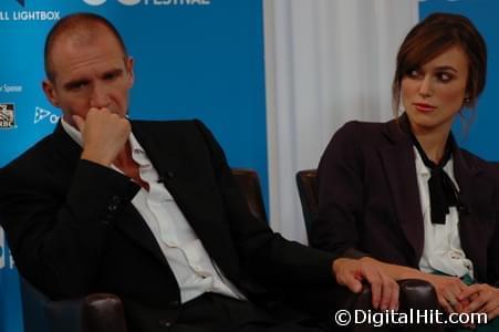 Ralph Fiennes and Keira Knightley at The Duchess press conference | 33rd Toronto International Film Festival