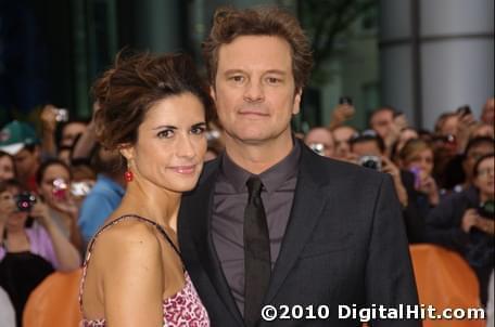 Livia Giuggioli and Colin Firth at The King’s Speech premiere | 35th Toronto International Film Festival