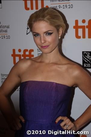 Whitney Able at The Town premiere | 35th Toronto International Film Festival