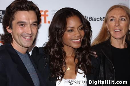 Justin Chadwick, Naomie Harris and Ann Peacock at The First Grader premiere | 35th Toronto International Film Festival