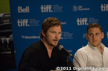 Chris Pratt and Jonah Hill | Moneyball press conference | 36th Toronto International Film Festival