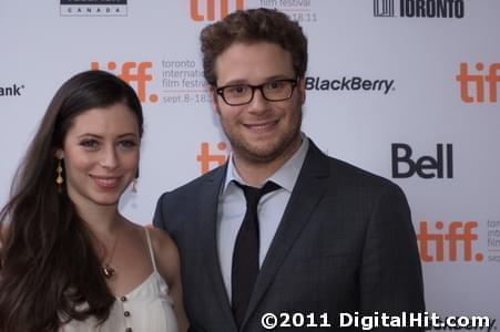 Lauren Miller and Seth Rogen | 50/50 premiere | 36th Toronto International Film Festival