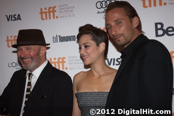Jacques Audiard, Marion Cotillard and Matthias Schoenaerts | Rust & Bone premiere | 37th Toronto International Film Festival