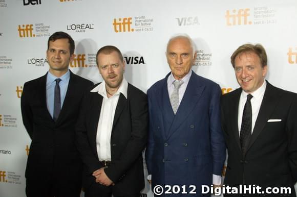 Ken Marshall, Paul Andrew Williams, Terence Stamp and Philip Moross | Song for Marion premiere | 37th Toronto International Film Festival