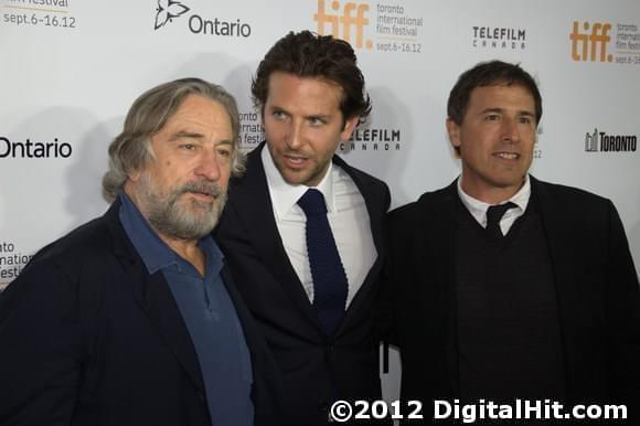 Robert De Niro, Bradley Cooper and David O. Russell | Silver Linings Playbook premiere | 37th Toronto International Film Festival