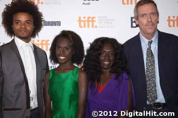 Eka Darville, Xzannjah Matsi, Healesville Joel and Hugh Laurie | Mr. Pip premiere | 37th Toronto International Film Festival