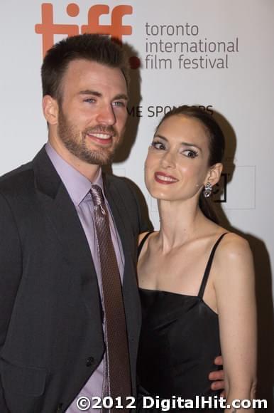 Chris Evans and Winona Ryder at The Iceman premiere | 37th Toronto International Film Festival