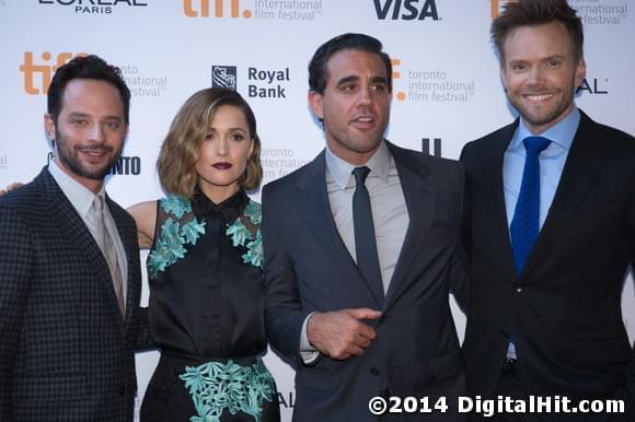Nick Kroll, Rose Byrne, Bobby Cannavale and Joel McHale | Adult Beginners premiere | 39th Toronto International Film Festival
