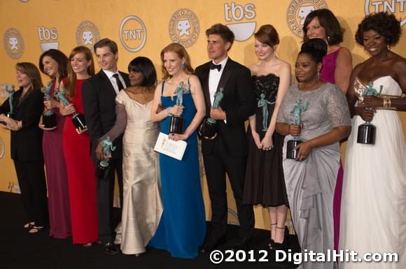 Sissy Spacek, Mary Steenburgen, Ahna O’Reilly, Mike Vogel, Cicely Tyson, Jessica Chastain, Chris Lowell, Emma Stone, Octavia Spencer, Allison Janney and Viola Davis | 18th Annual Screen Actors Guild Awards