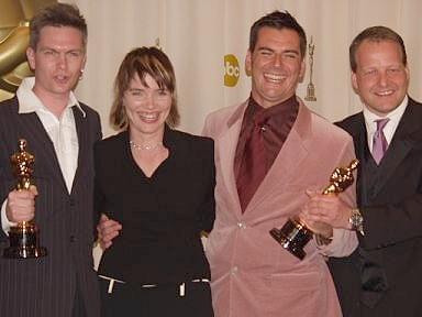 Martin Strange-Hansen, Mie Andreasen, Flemming Klem and Kim Magnusson | 75th Annual Academy Awards