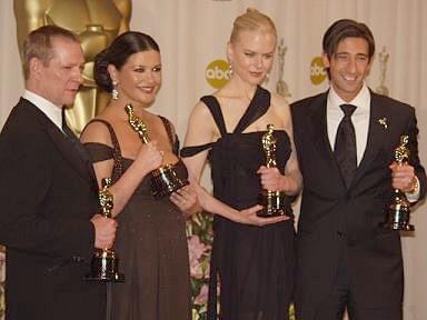 Chris Cooper, Catherine Zeta-Jones, Nicole Kidman and Adrien Brody | 75th Annual Academy Awards