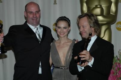 Bobby Houston, Natalie Portman and Robert Hudson | 77th Annual Academy Awards