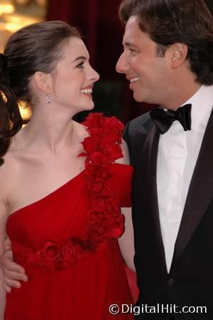 Anne Hathaway and Raffaello Follieri | 80th Annual Academy Awards