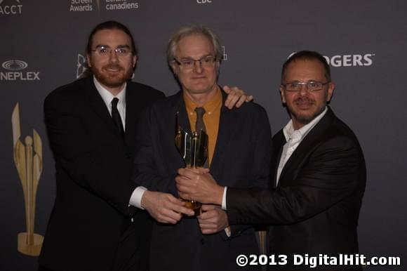 Bernard Gariepy Strobl, Claude La Haye and Daniel Bisson | 1st Canadian Screen Awards