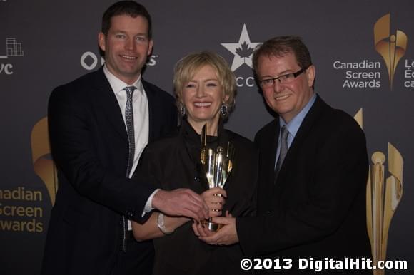 John Weber, Sheila Hockin and Bill Goddard | 1st Canadian Screen Awards