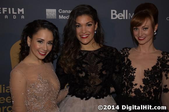 Jovanna Huguet, Paula Giroday and Fiona Vroom | Awards Gala Night One | 2nd Canadian Screen Awards