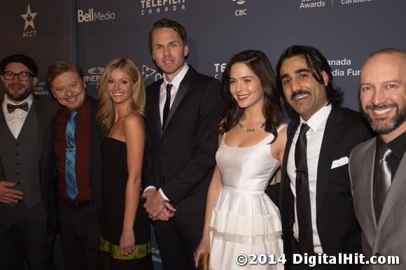 Darcy Michael, Dave Foley, Rebecca Dalton, Paul Campbell, Holly Deveaux, Al Mukadam and J. P. Manoux | Awards Gala Night Two | 2nd Canadian Screen Awards