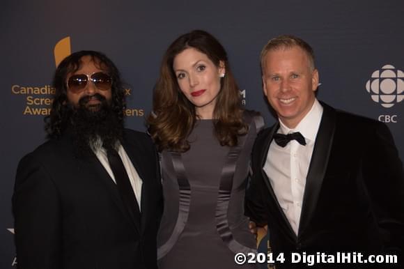 Suresh John, Lauren Hammersley and Gerry Dee | CBC Broadcast Gala | 2nd Canadian Screen Awards