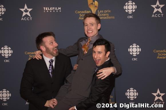 Kyle Tingley, Gavin Crawford and Andrew Cheng | CBC Broadcast Gala | 2nd Canadian Screen Awards