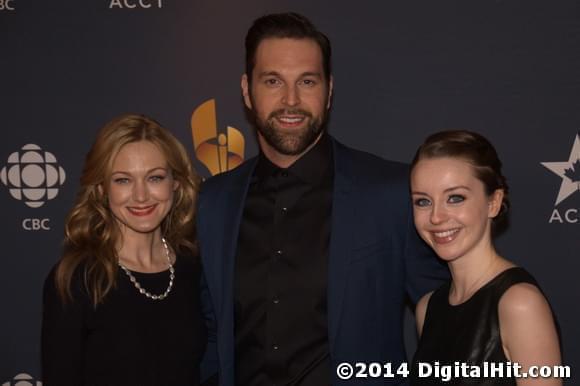 Azura Skye, Benjamin Arthur and Kacey Rohl | CBC Broadcast Gala | 2nd Canadian Screen Awards