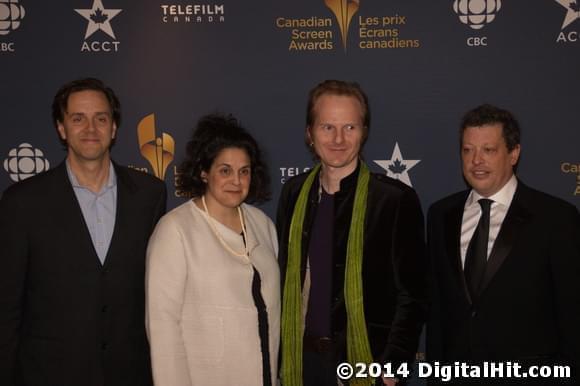 Nick de Pencier, Jennifer Baichwal, Roland Schlimme and Daniel Iron | CBC Broadcast Gala | 2nd Canadian Screen Awards