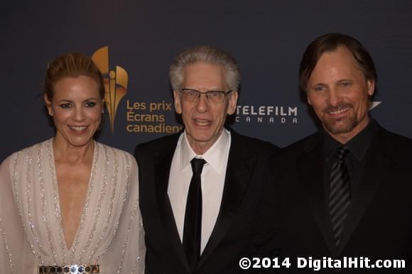 Maria Bello, David Cronenberg and Viggo Mortensen | CBC Broadcast Gala | 2nd Canadian Screen Awards