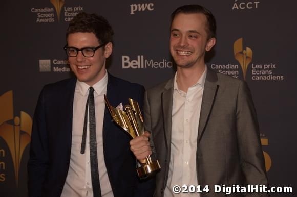 Walter Woodman and Patrick Cederberg | CBC Broadcast Gala | 2nd Canadian Screen Awards