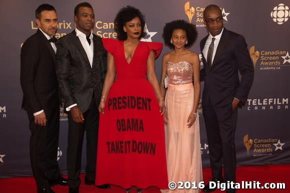 Damon D’Oliveira, Lyriq Bent, Aunjanue Ellis, Shailyn Pierre-Dixon and Clement Virgo | 4th Canadian Screen Awards