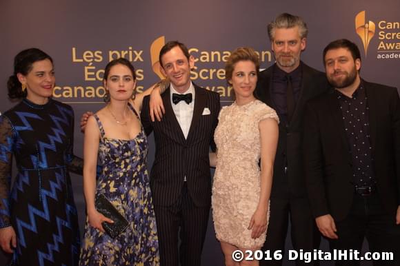 Louisa Schabas, Hadas Yaron, Luzer Twersky, Nancy Grant, Sylvain Corbeil and Maxime Giroux | 4th Canadian Screen Awards