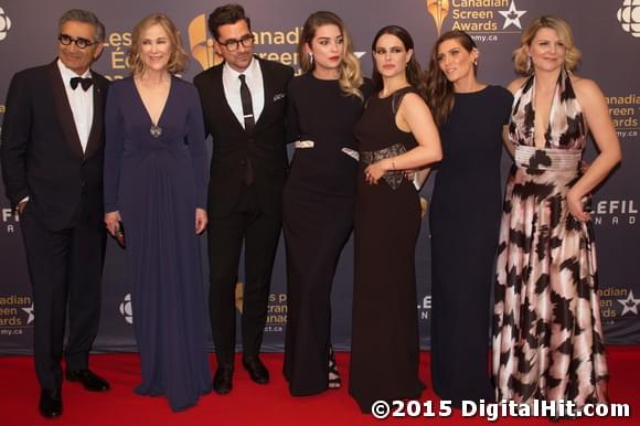 Eugene Levy, Catherine O’Hara, Daniel Levy, Annie Murphy, Emily Hampshire, Sarah Levy and Jennifer Robertson | 4th Canadian Screen Awards