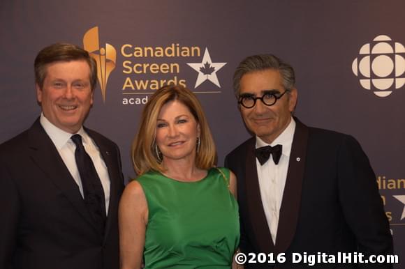 John Tory, Barbara Hackett and Eugene Levy | 4th Canadian Screen Awards