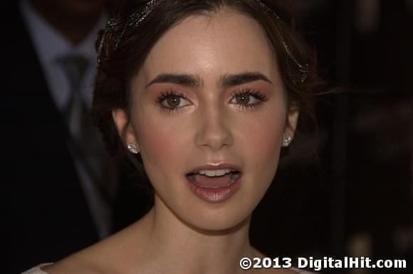 Lily Collins at The Mortal Instruments: City of Bones Toronto premiere