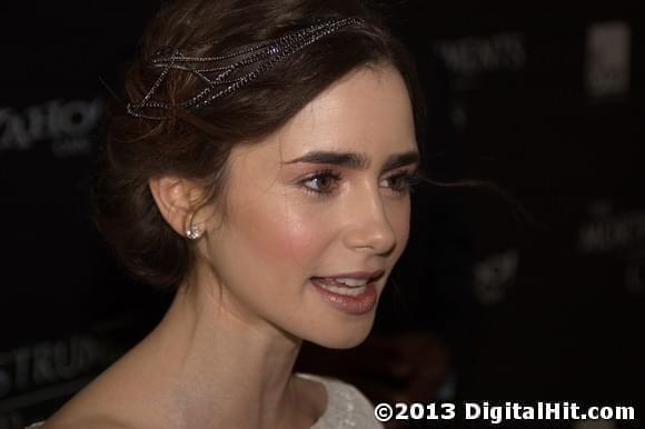 Lily Collins at The Mortal Instruments: City of Bones Toronto premiere