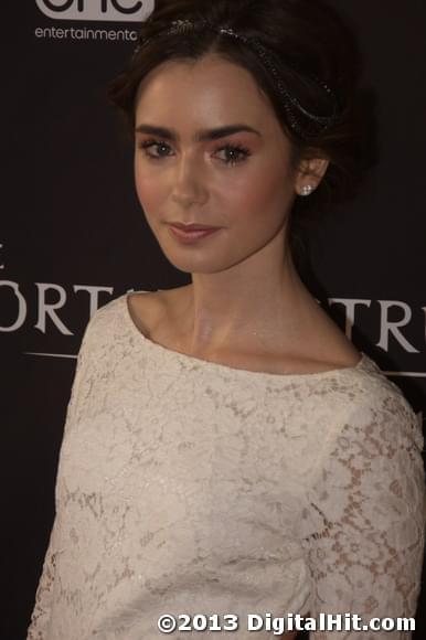 Lily Collins at The Mortal Instruments: City of Bones Toronto premiere