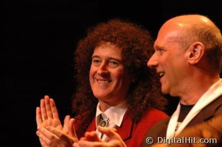 Brian May and David Mirvish | Curtain Call | We Will Rock You opening night – Toronto