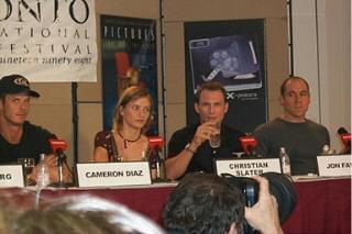 Photo: Picture of Peter Berg, Cameron Diaz, Christian Slater and Jon Favreau | Very Bad Things press conference | 23rd Toronto International Film Festival 4-6.jpg