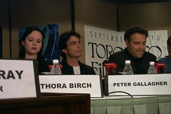 Thora Birch, Peter Gallagher and Sam Mendes | American Beauty press conference | 24th Toronto International Film Festival