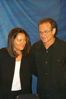 Marsha Garces Williams and Robin Williams | Jakob the Liar press conference | 24th Toronto International Film Festival