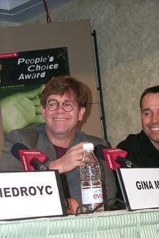 Elton John and David Furnish | Women Talking Dirty press conference | 24th Toronto International Film Festival