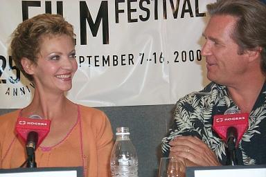 Joan Allen and Jeff Bridges at The Contender press conference | 25th Toronto International Film Festival