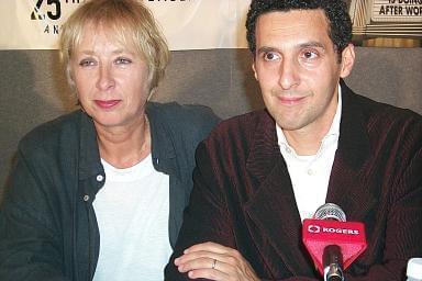 Marleen Gorris and John Turturro at The Luzhin Defence press conference | 25th Toronto International Film Festival